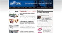 Desktop Screenshot of gozgastro.cz